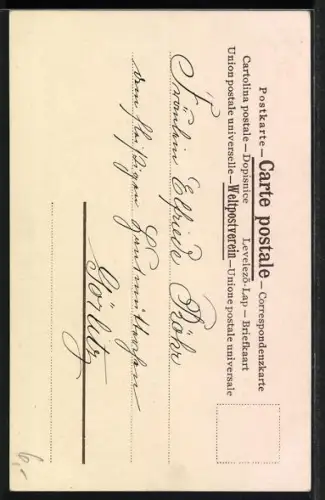 Lithographie Weihnachtsengel mit Harfe mit Gesangsbuch, Fröhliche Weihnachten