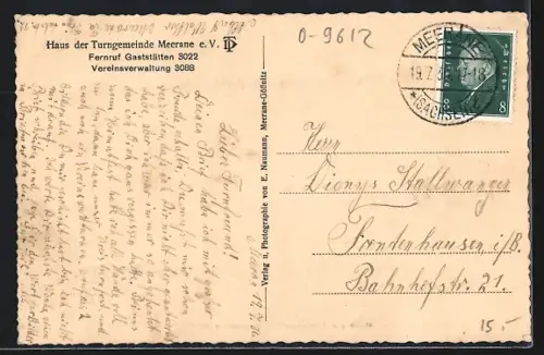 AK Meerane e. V., Haus der Turngemeinde
