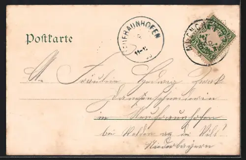 AK München-Thalkirchen, Ortspartie mit Kirche