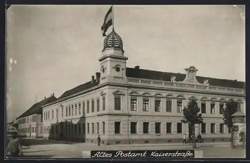 Foto-AK Rastatt, Altes Postamt Kaiserstrasse