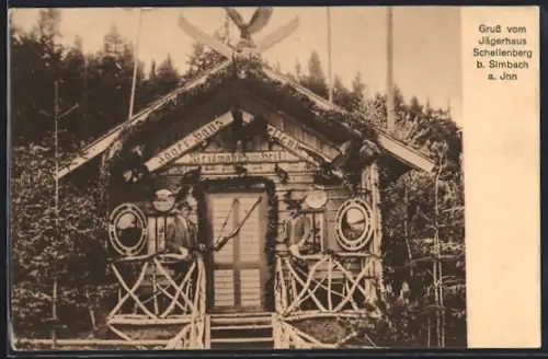 AK Simbach a. Inn, Jägerhaus Schellenberg im Wald