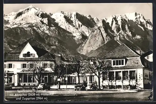 AK Garmisch, Spielkasino Garmisch mit Alpspitze, Höllental und Zugspitze