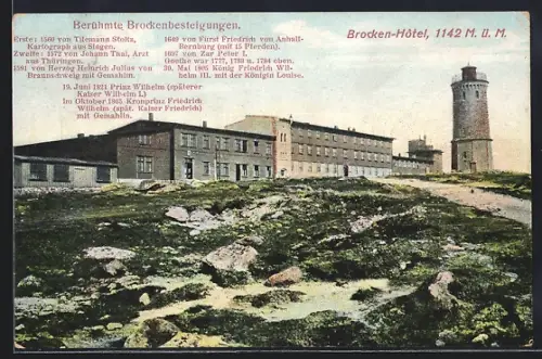 AK Brocken, Partie am Aussichtsturm