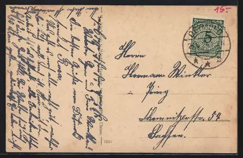 AK Detmold, Blick auf das Fürstl. Hoftheater