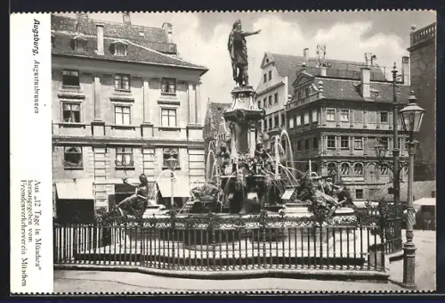 AK Augsburg, Partie am Augustusbrunnen