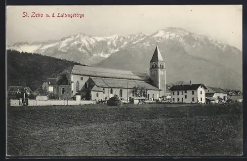AK Bad Reichenhall, St. Zeno mit Lattengebirge