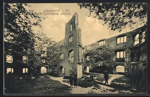 AK Oppenheim a. Rh., Landkronne, Innenansicht