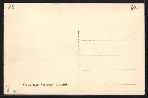 AK Saarbrücken, Saarpartie mit Friedrichsbrücke