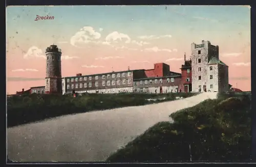 AK Brocken, Weg zum Brocken-Hotel