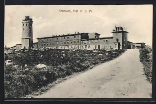 AK Brocken, Weg zum Brocken-Hotel