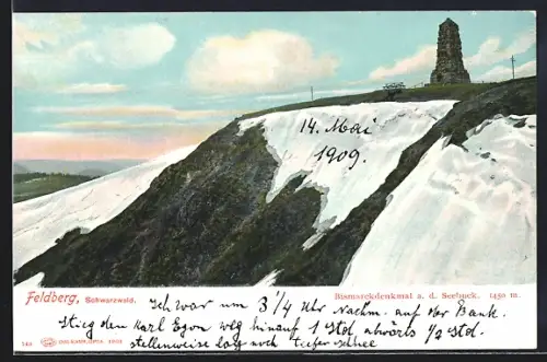 AK Feldberg / Schwarzwald, Bismarckdenkmal a. d. Seebuck