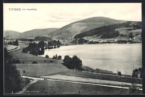 AK Titisee, Panorama mit Hochfirst