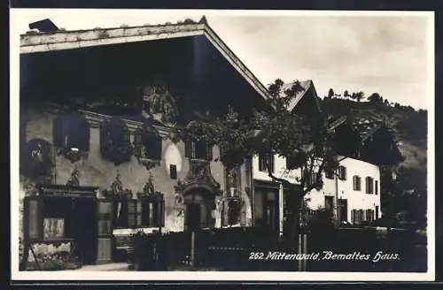 AK Mittenwald, Bemaltes Haus