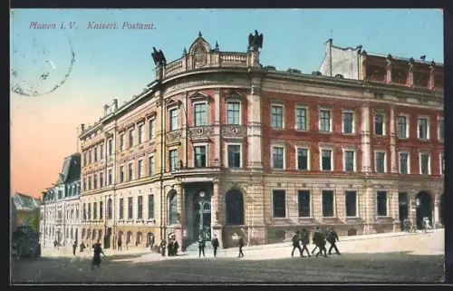 AK Plauen i. V., Kaiserliches Postamt