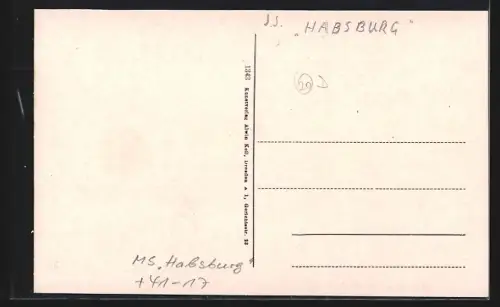AK Rathen, Ortsansicht mit Passagierdampfschiff Habsburg auf der Elbe