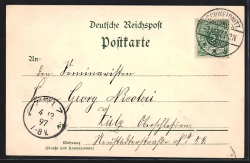Lithographie Hamburg-Neustadt, Alter Jungfernstieg