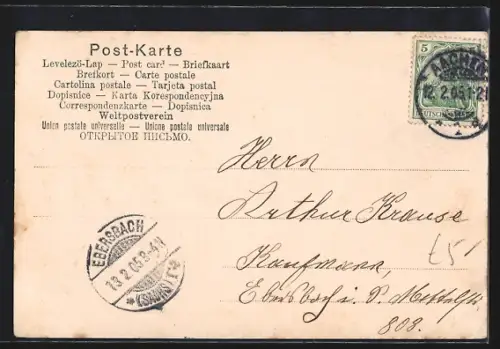 AK Aachen, Belvedere auf dem Lousberg