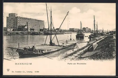 AK Mannheim, Partie am Rheinhafen