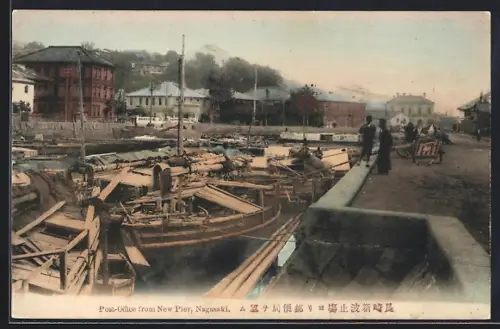 AK Nagasaki, Post-Office from New Pier