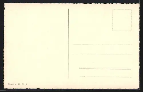 AK Neuss a. Rh., Münster mit Strassenpartie