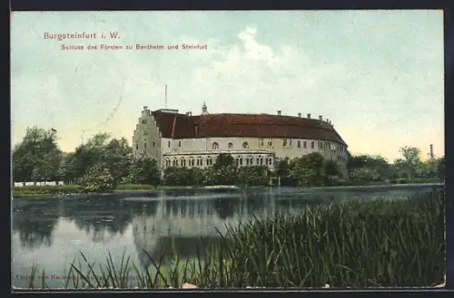 AK Burgsteinfurt i. W., Schloss des Fürsten zu Bentheim und Steinfurt