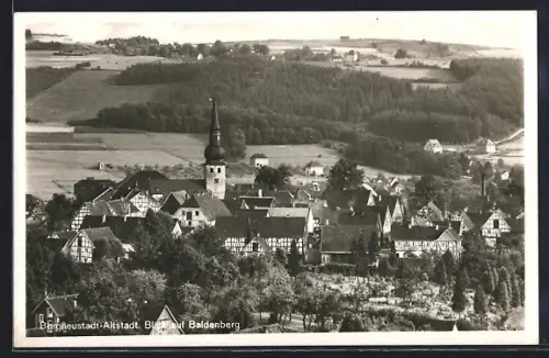 AK Bergneustadt-Altstadt, Blick auf Baldenberg mit Kirche