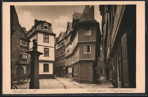 AK Alt-Frankfurt, Goldhutgasse Fünffingereck
