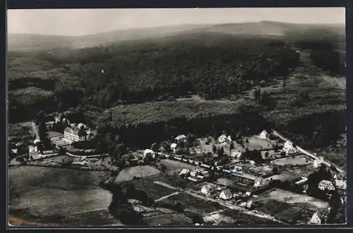AK Hochwaldhausen, Panorama mit Strassenpartien