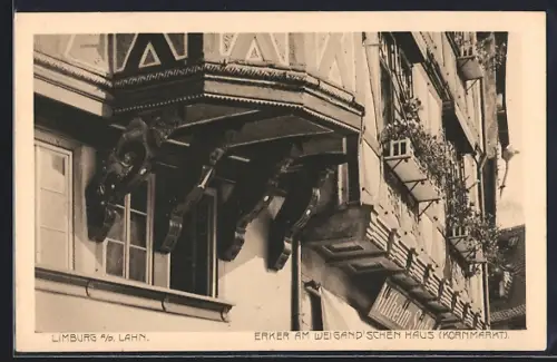 AK Limburg a. d. Lahn, Erker am Weigand'schen Haus am Kornmarkt