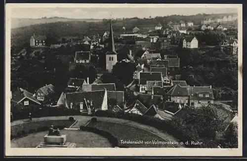 AK Volmarstein a. d. Ruhr, Totalansicht aus der Vogelschau