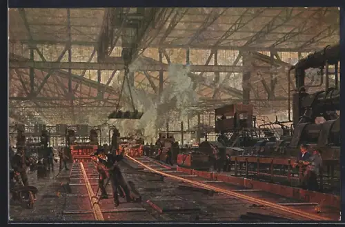 AK Essen, Schienenwalzwerk der Friedrich-Alfred-Hütte