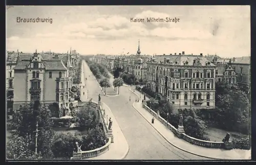 AK Braunschweig, Kaiser-Wilhelmstrasse