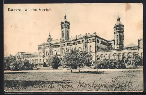 AK Hannover, Die kgl. techn. Hochschule