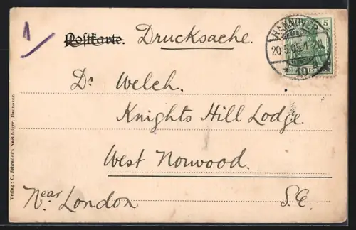 AK Hannover, Die kgl. techn. Hochschule