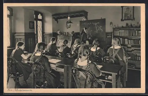 AK Helmstedt /Braunschweig, Kloster St. Marienberg, Klassenzimmer