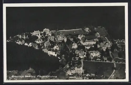 AK Braunlage im Harz, Ortsansicht vom Flugzeug aus