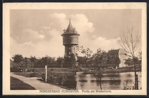 AK Cuxhaven, Partie am Wasserturm