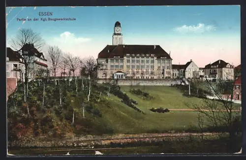 AK Essen, Partie an der Kgl. Baugewerkschule