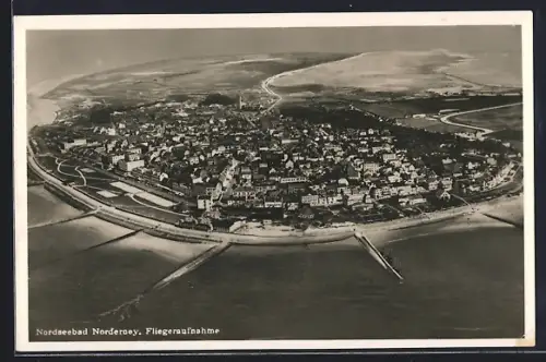 AK Norderney, Gesamtansicht aus der Vogelschau