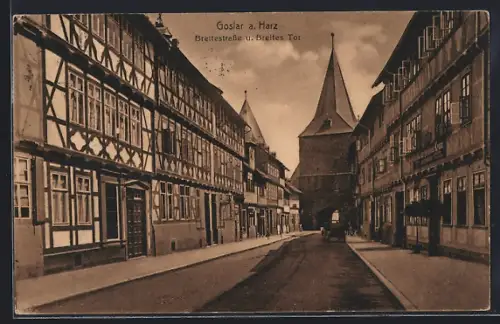 AK Goslar, Breitestr. und Breites Tor