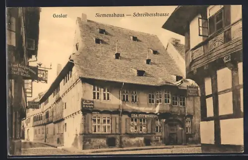 AK Goslar, Siemenshaus in der Schreiberstrasse