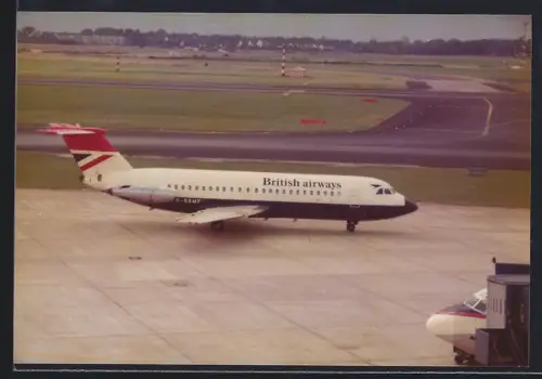Fotografie Flugzeug BAC One-Eleven British Airways G-BBMF auf dem Flughafen Düsseldorf