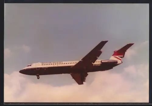 Fotografie Flugzeug BAC One-Eleven British Airways G-AVMW über Berlin-Tempelhof