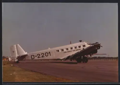 Fotografie Flugzeug Junkers Ju-52 Lufthansa Carl August von Gablenz D-2201 in Gatow, RAF Open Days