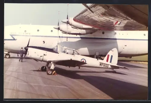 Fotografie Flugzeug De Havilland Chipmunk Royal Air Force WP850 in Gatow