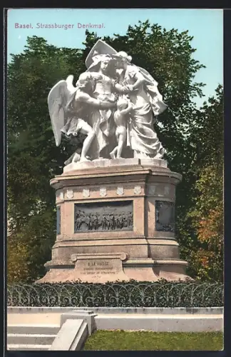 AK Basel, Strassburger Denkmal