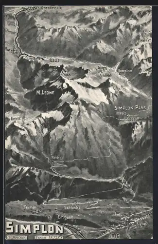 AK Simplon, Brig, Simplon Pass, Schlucht, Termen