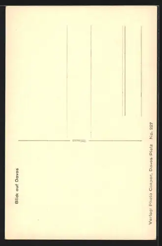 AK Davos, Teilansicht mit Baum