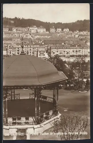 AK La Chaux-de-Fonds, Pavillon de musique au Parc des Crétêts