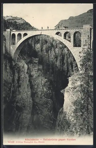 AK Albulabahn, Solisbrücke gegen Norden